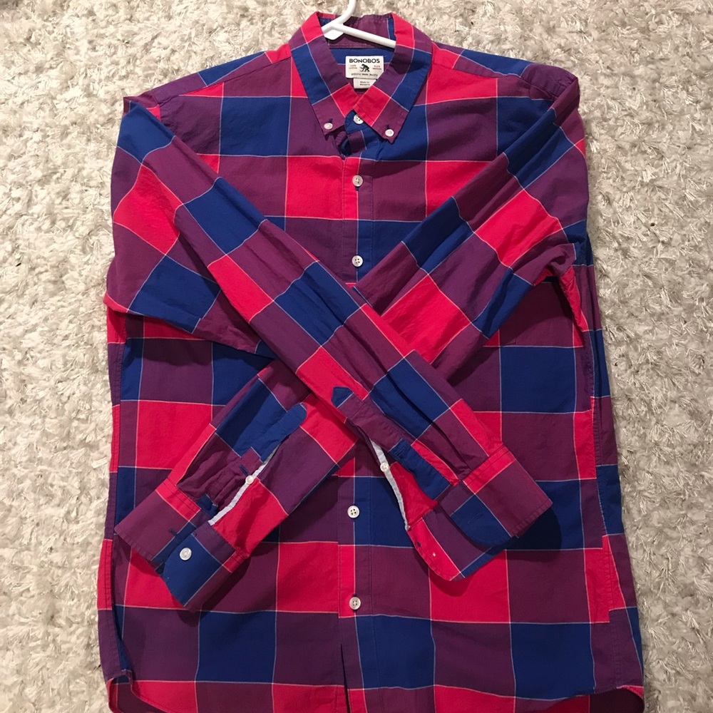 Bonobos L/S Shirt, Size Medium. LIKE NEW